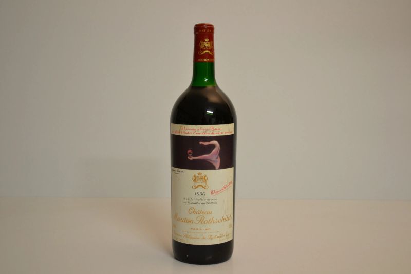 Ch&acirc;teau Mouton Rothschild 1990  - Asta Una Prestigiosa Selezione di Vini e Distillati da Collezioni Private - Pandolfini Casa d'Aste