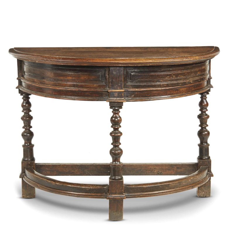 AN EMILIAN CONSOLE TABLE, 17TH CENTURY  - Auction ONLINE AUCTION | ARREDARE CON STILE. MOBILI E OGGETTI D'ARTE - Pandolfini Casa d'Aste