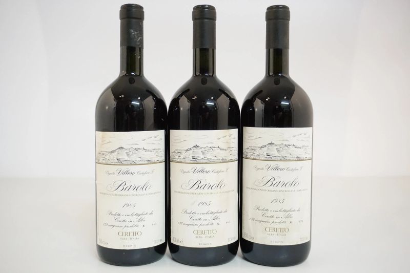 Barolo Vigneto Villero Castiglione Falletto Ceretto 1985  - Asta ASTA A TEMPO | Smart Wine - Pandolfini Casa d'Aste