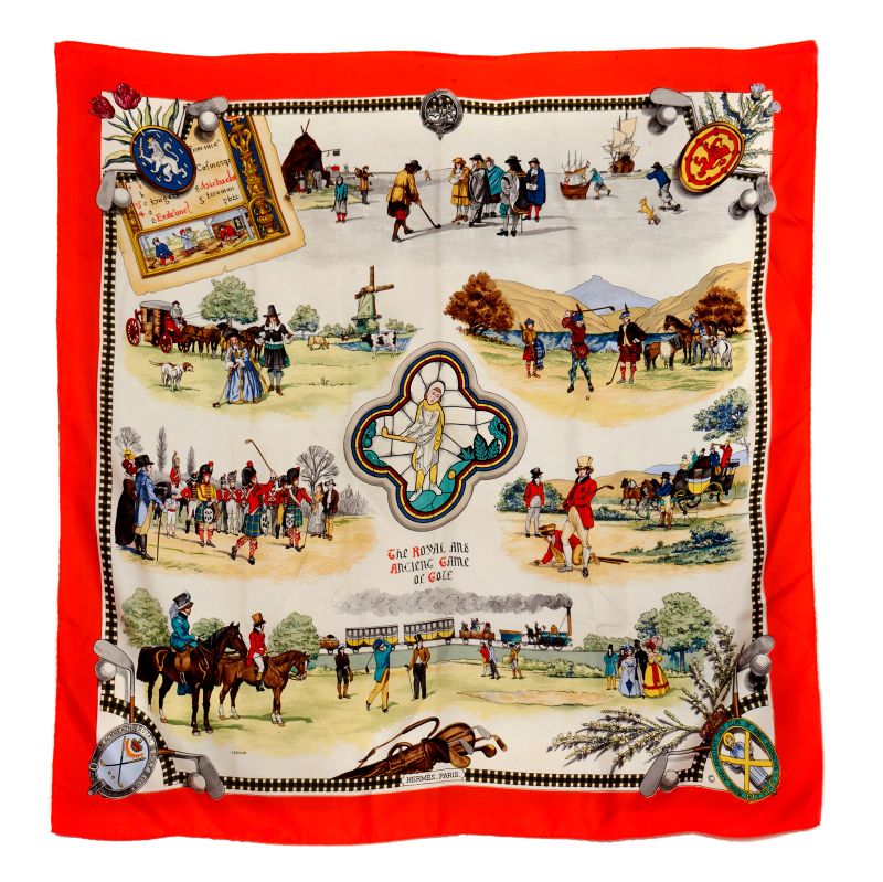 



HERMES SCARF THE ROYAL AND ANCIENT GAME OF GOLF  - Auction VINTAGE: BORSE E ACCESSORI DI HERMES, LOUIS VUITTON E ALTRE GRANDI MAISON - Pandolfini Casa d'Aste
