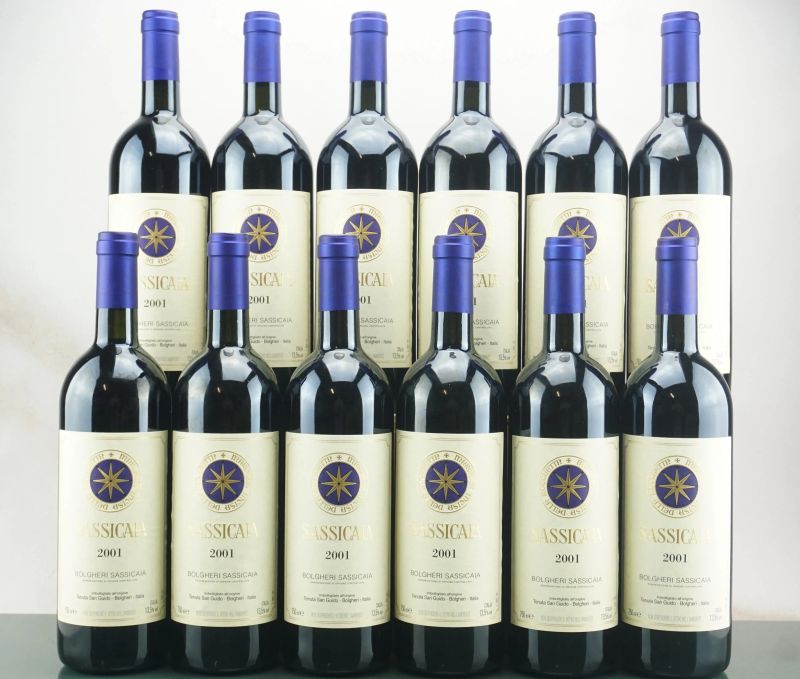 Sassicaia Tenuta San Guido 2001  - Auction LA RAFFINATEZZA DELLA COMPLESSITA' - Fine and Rare Wine - Pandolfini Casa d'Aste