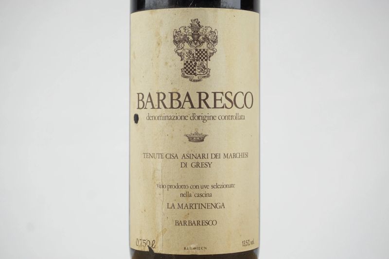      Barbaresco Martinenga Tenute Cisa Asinari Marchesi di Gresy 1978   - Auction ONLINE AUCTION | Smart Wine & Spirits - Pandolfini Casa d'Aste