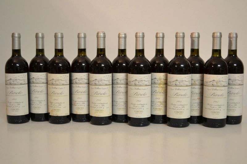 Barolo Vigneto Villero Castiglione Falletto Ceretto 1985  - Asta Una Prestigiosa Selezione di Vini e Distillati da Collezioni Private - Pandolfini Casa d'Aste