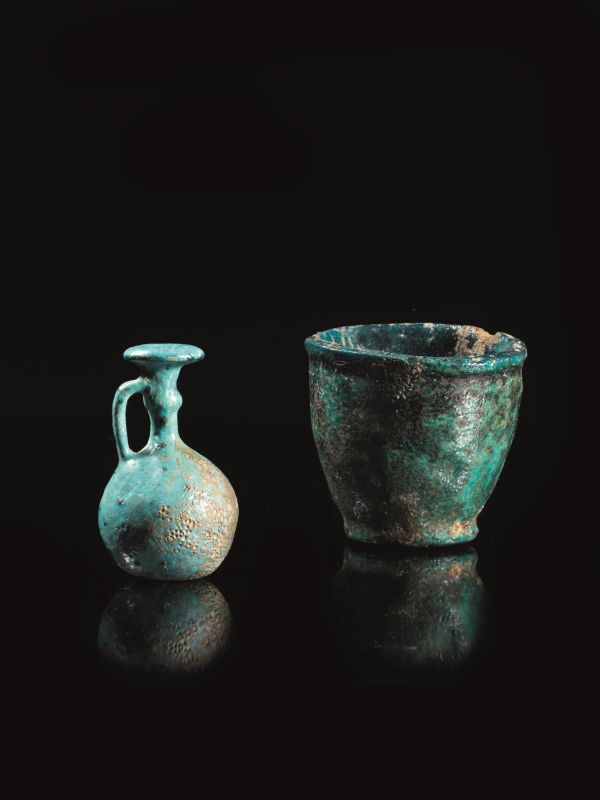      DUE VASI IN FAIENCE   - Asta ARCHEOLOGIA - Pandolfini Casa d'Aste