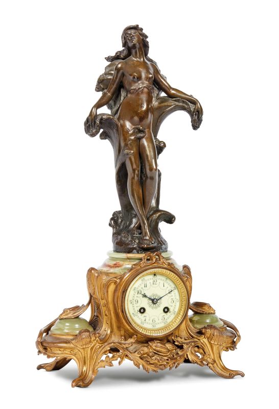      OROLOGIO DA CAMINO, PERIODO LIBERTY   - Auction Online Auction | Furniture and Works of Art from private collections and from a Veneto property - part three - Pandolfini Casa d'Aste
