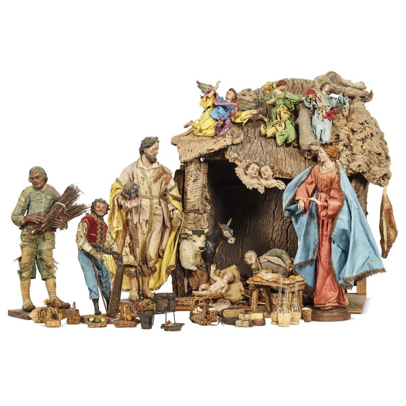 ASSORTIMENTO DI FIGURE DA PRESEPE, NAPOLI, SECOLO XVIII  - Asta MOBILI E OGGETTI D'ARTE DA COLLEZIONI PRIVATE - Pandolfini Casa d'Aste