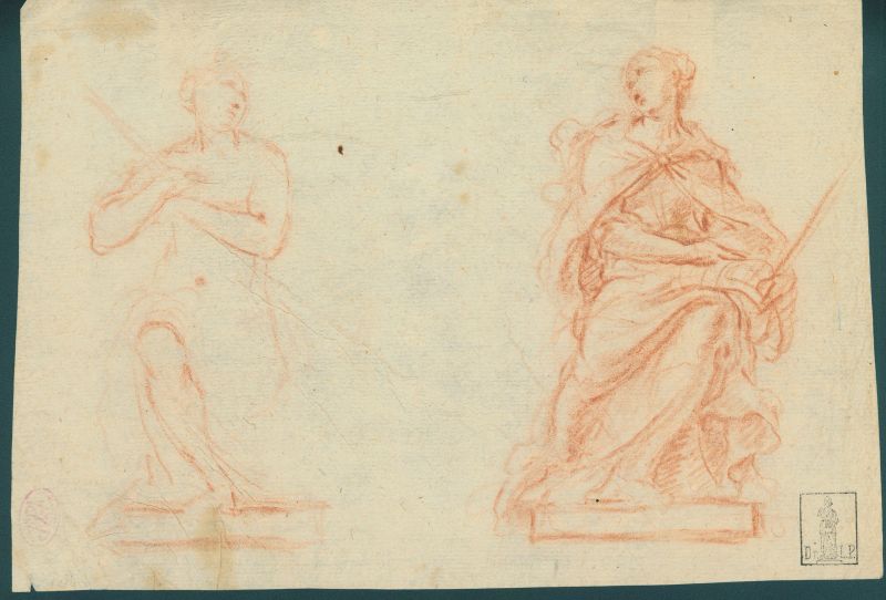 Scuola romana, seconda metà sec. XVII  - Auction Works on paper: 15th to 19th century drawings, paintings and prints - Pandolfini Casa d'Aste
