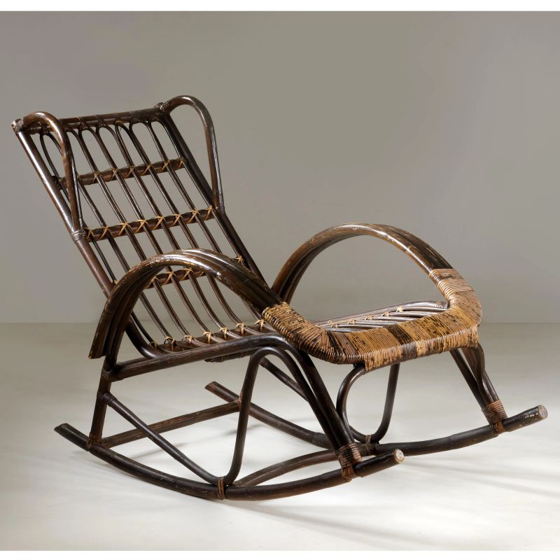 



SEDIA A DONDOLO   - Asta DESIGN E ARTI DECORATIVE DEL '900 - Pandolfini Casa d'Aste