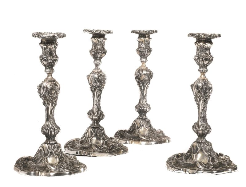      QUATTRO CANDELIERI, PADOVA, 1960 CIRCA   - Auction ONLINE AUCTION | ITALIAN AND EUROPEAN SILVER - Pandolfini Casa d'Aste