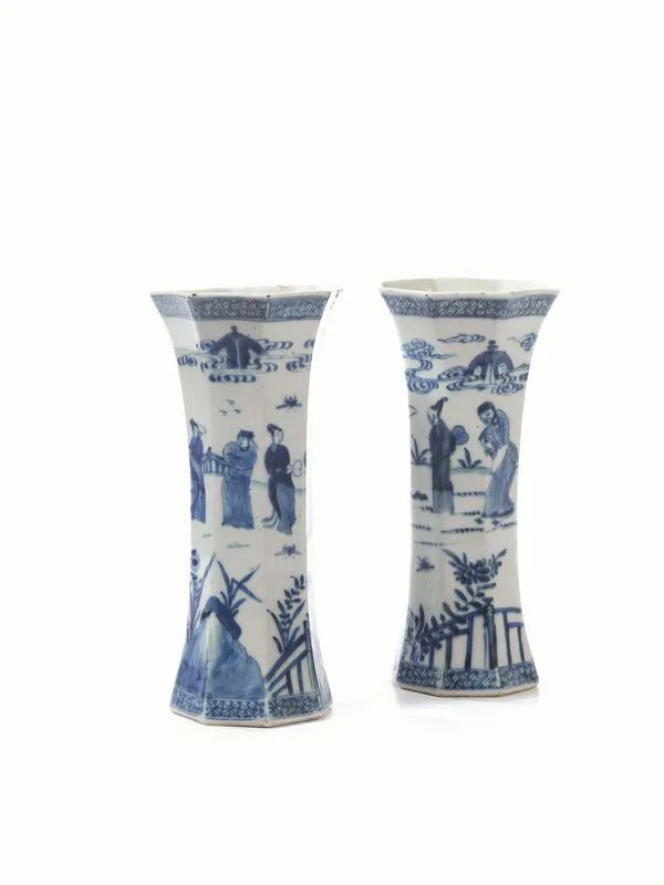 COPPIA DI VASI, CINA, DINASTIA QING, SEC. XVIII  - Auction Asian Art - Pandolfini Casa d'Aste