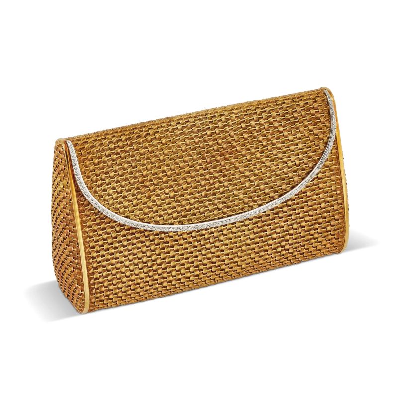 EVENING BAG IN 18KT TWO TONE GOLD  - Auction JEWELS - Pandolfini Casa d'Aste