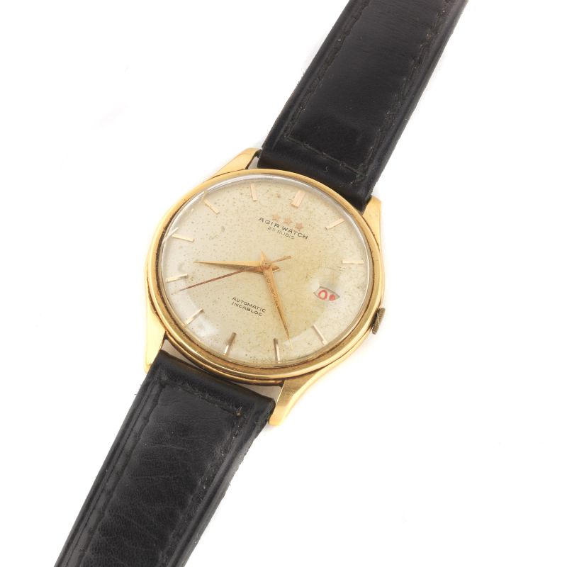 AGIR WATCH YELLOW GOLD WRISTWATCH  - Auction ONLINE AUCTION | WATCHES AND PENS - Pandolfini Casa d'Aste