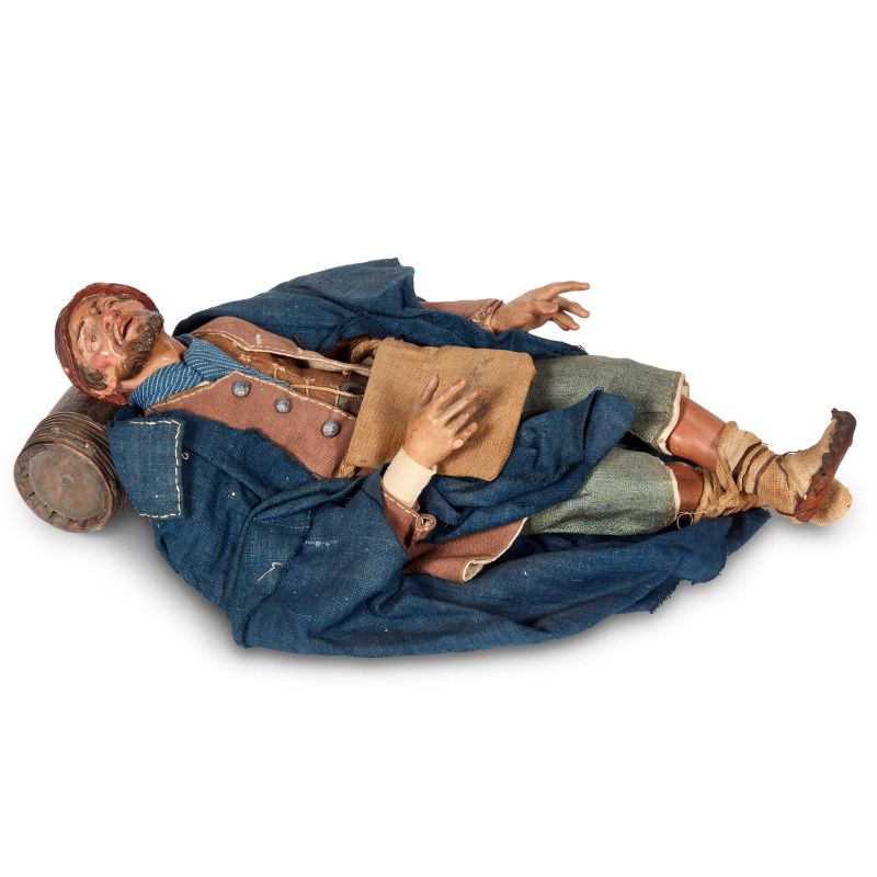 



PASTORE DORMIENTE, NAPOLI, SECOLO XVIII   - Asta PASTORI DA PRESEPE NAPOLETANI - Pandolfini Casa d'Aste