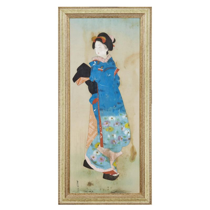 A PAINTING, JAPAN, MEIJI PERIOD, 20TH CENTURY  - Auction Asian Art - Pandolfini Casa d'Aste