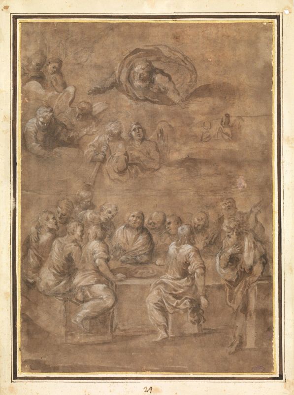      Scuola veneta, sec. XVI   - Asta Opere su carta: disegni, dipinti e stampe dal secolo XV al XIX - Pandolfini Casa d'Aste
