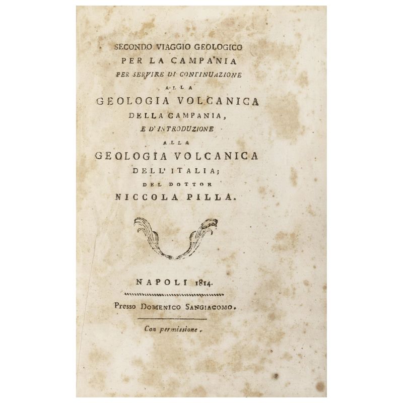 First edition that precedes the famous Volcanic Geology printed in 1823  - Auction BOOKS, MANUSCRIPTS AND AUTOGRAPHS - Pandolfini Casa d'Aste