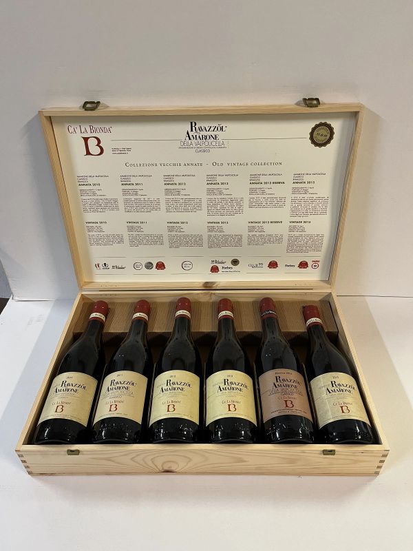 



Ca&rsquo; La Bionda &ldquo;Verticale Amarone Grandi Annate&rdquo; Ravazzol  - Asta PANDOLFINI PER AMICI DI URI - ASTA BENEFICA PER SOSTENERE LA RICERCA SCIENTIFICA UROLOGICA - Pandolfini Casa d'Aste