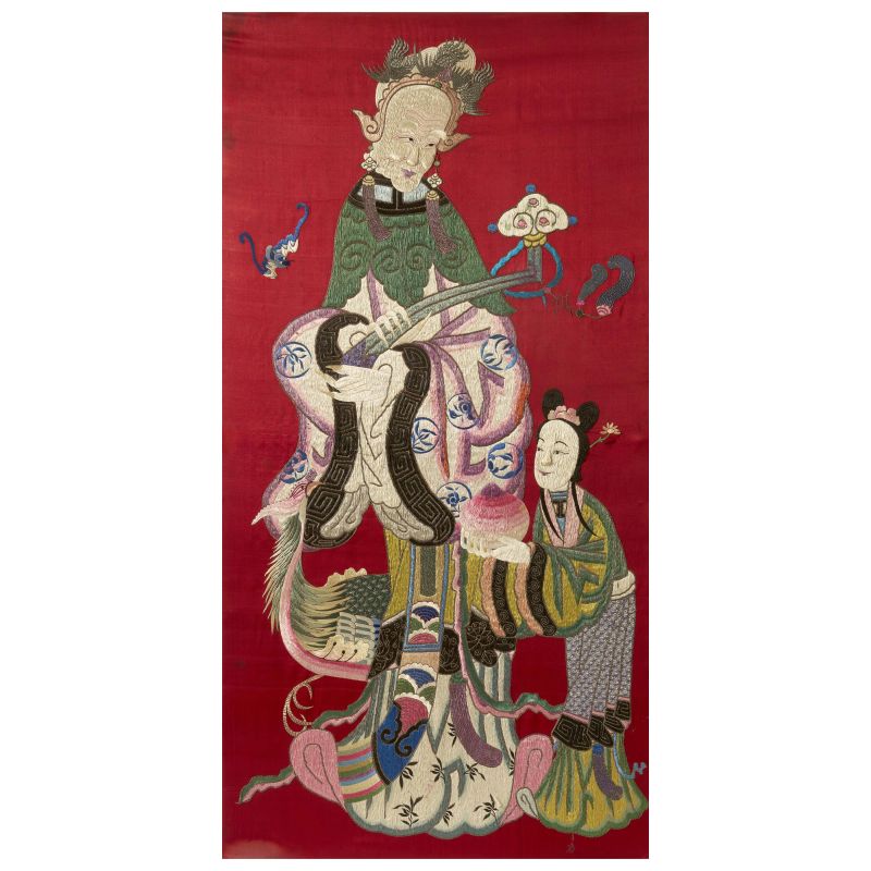 



RICAMO SU SETA, CINA, INIZIO SEC. XX  - Asta Arte Orientale | 东方艺术 - Pandolfini Casa d'Aste