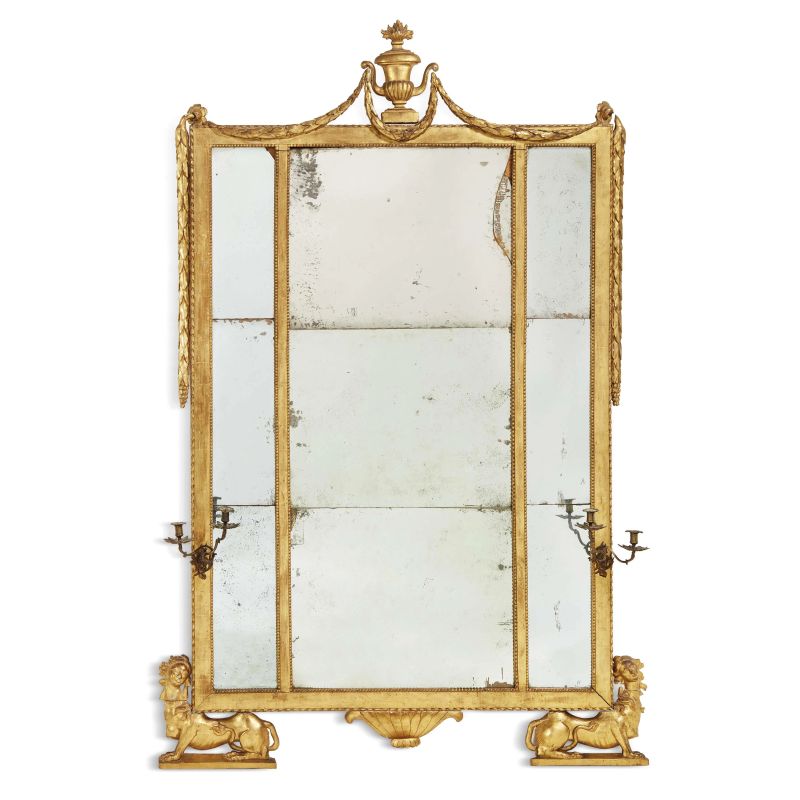 A TUSCAN MIRROR, LATE 18TH CENTURY  - Auction ONLINE AUCTION | ARREDARE CON STILE. MOBILI E OGGETTI D'ARTE - Pandolfini Casa d'Aste