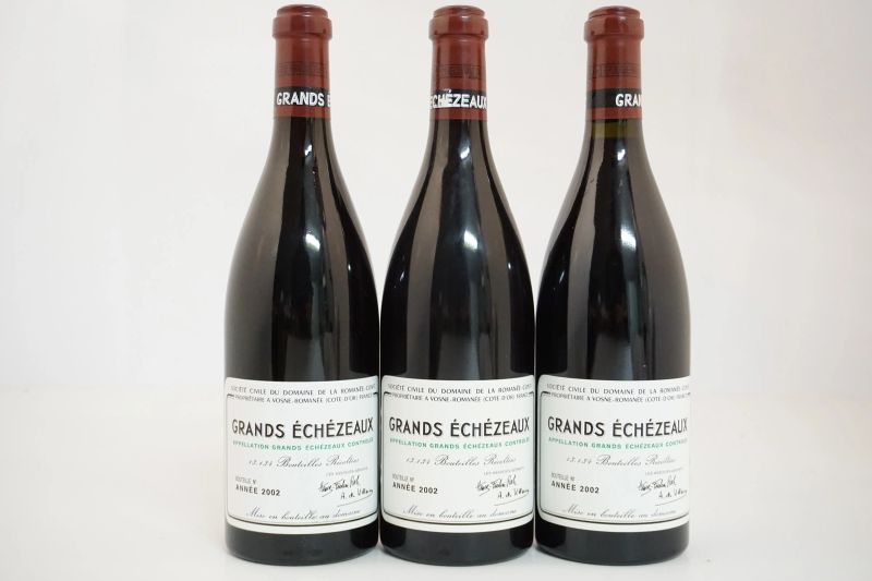      Grands &Eacute;ch&eacute;zeaux Domaine de la Roman&eacute;e Conti 2002   - Asta Vini Pregiati e Distillati da Collezione - Pandolfini Casa d'Aste