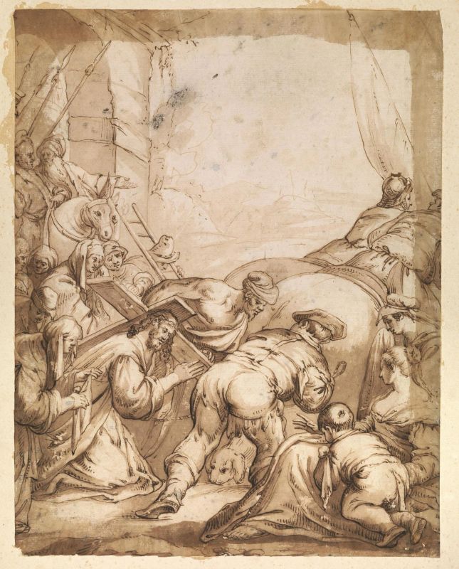 Scuola dei Bassano, sec. XVII  - Auction Works on paper: 15th to 19th century drawings, paintings and prints - Pandolfini Casa d'Aste