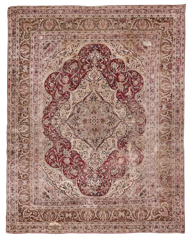      TAPPETO KIRMAN LAVER, PERSIA, 1880   - Asta IMPORTANTI TAPPETI ANTICHI - Pandolfini Casa d'Aste