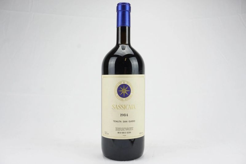      Sassicaia Tenuta San Guido 1984   - Asta Il Fascino e l'Eleganza - Un percorso tra i migliori Vini italiani e francesi - Pandolfini Casa d'Aste