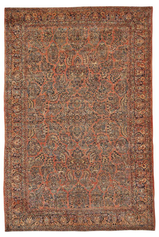      TAPPETO SARUK AMERICANO, PERSIA, 1870    - Auction important antique rugs - Pandolfini Casa d'Aste