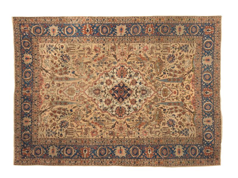 TAPPETO TABRIZ, PERSIA, INIZI SECOLO XX  - Auction FOUR CENTURIES OF STYLE BETWEEN ITALY AND FRANCE - Pandolfini Casa d'Aste