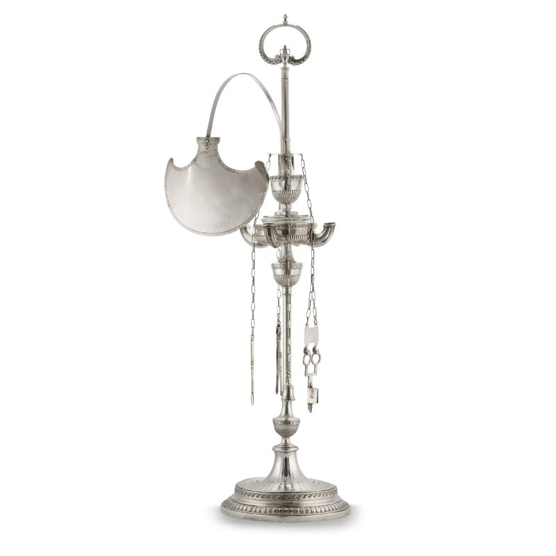 A SILVER LUCERNA, ROME, END OF 18TH CENTURY, MARK OF PAOLO SPAGNA  - Auction Italian and european silvers - Pandolfini Casa d'Aste