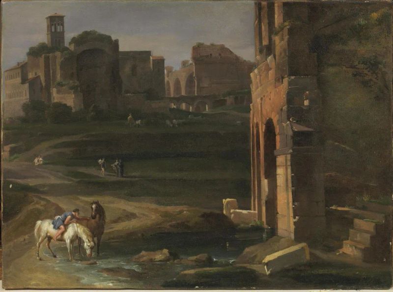 Maniera della pittura romana tra Settecento e Ottocento  - Auction 19th century Paintings - II - Pandolfini Casa d'Aste