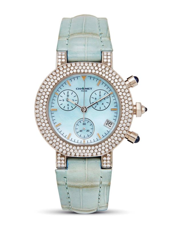 CHAUMET OROLOGIO DA DONNA CRONOGRAFO CON DIAMANTI N. 23C02XX  - Auction FINE JEWELS - Pandolfini Casa d'Aste