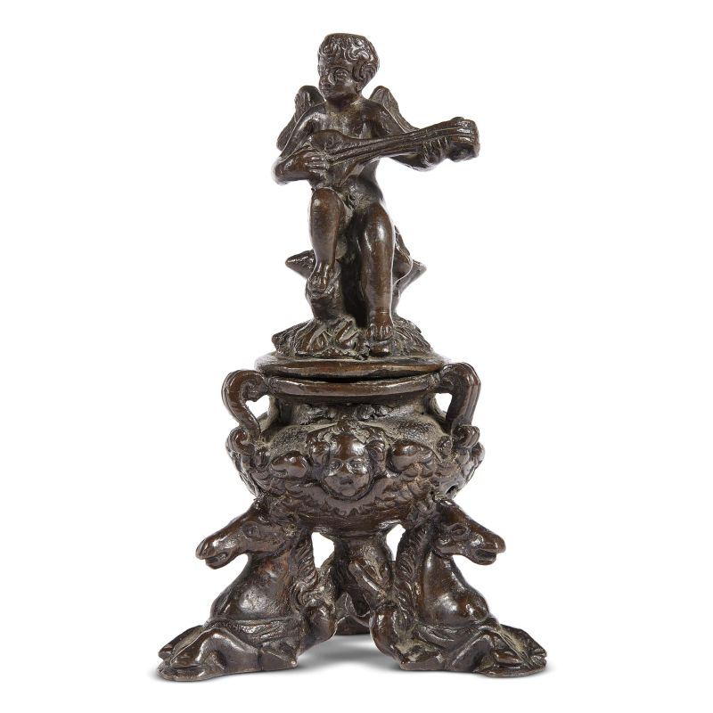 Venetian, 17th century, An inkwell, 15,5x10x10 cm&nbsp;  - Auction Sculptures and works of art from the middle ages to the 19th century - Pandolfini Casa d'Aste