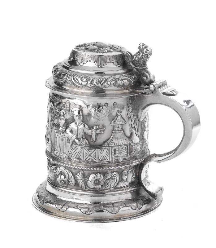 A SILVER TANKARD, LONDON, 1766, MARK OF ERIC ROMER  - Auction ITALIAN AND EUROPEAN SILVER - Pandolfini Casa d'Aste