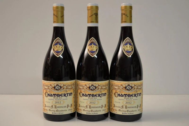 *Chambertin Domaine Armand Rousseau 2012  - Asta Vini e distillati da collezione da cantine selezionate - Pandolfini Casa d'Aste