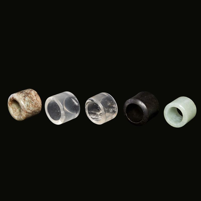 



GROUP OF FIVE ARCHERY RINGS, CHINA, QING DYNASTY, 19TH&ndash;20TH CENTURY  - Auction Asian Art | 东方艺术 - Pandolfini Casa d'Aste