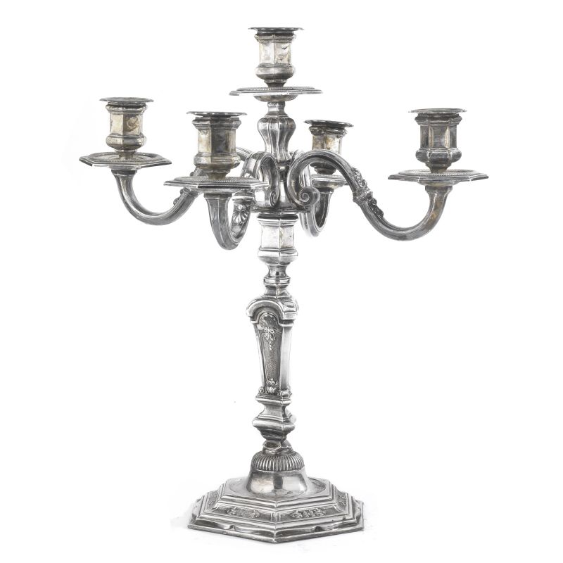      CANDELABRO, SECOLO XX   - Asta Argenti Italiani ed Europei - Pandolfini Casa d'Aste