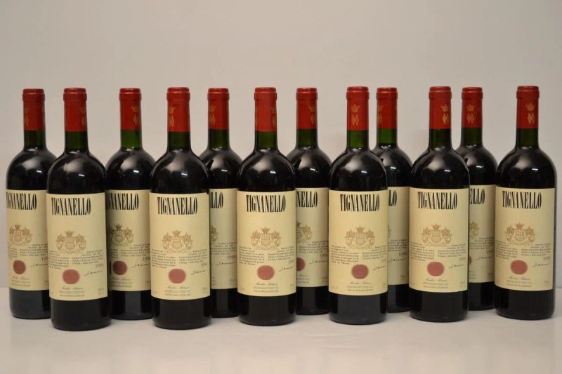 Tignanello Antinori 1990  - Auction Fine Wine and an Extraordinary Selection From the Winery Reserves of Masseto - Pandolfini Casa d'Aste