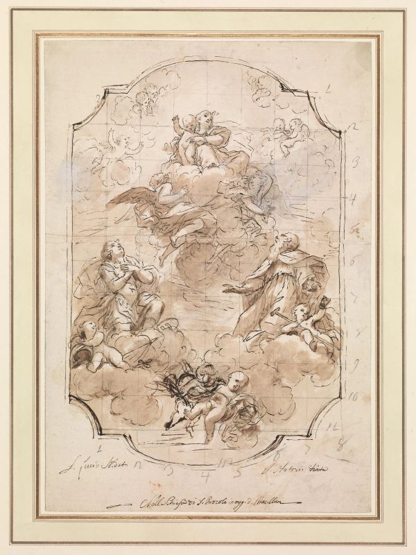 Scuola fiorentina, sec. XVIII  - Auction Works on paper: 15th to 19th century drawings, paintings and prints - Pandolfini Casa d'Aste