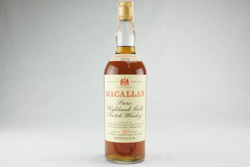 Macallan 1958  - Asta Dal Rosso all'Oro - Whisky e Distillati da Collezione - Pandolfini Casa d'Aste