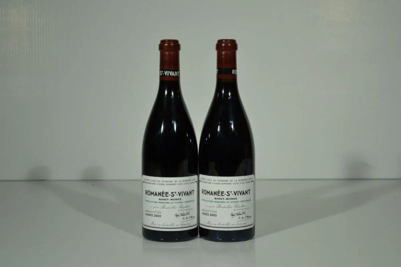 Romanee- St.-Vivant Grand Cru Domaine de la Romanee-Conti 2003  - Auction Finest and Rarest Wines - Pandolfini Casa d'Aste