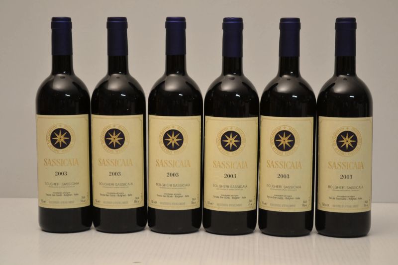 Sassicaia Tenuta San Guido 2003  - Auction An Extraordinary Selection of Finest Wines from Italian Cellars - Pandolfini Casa d'Aste