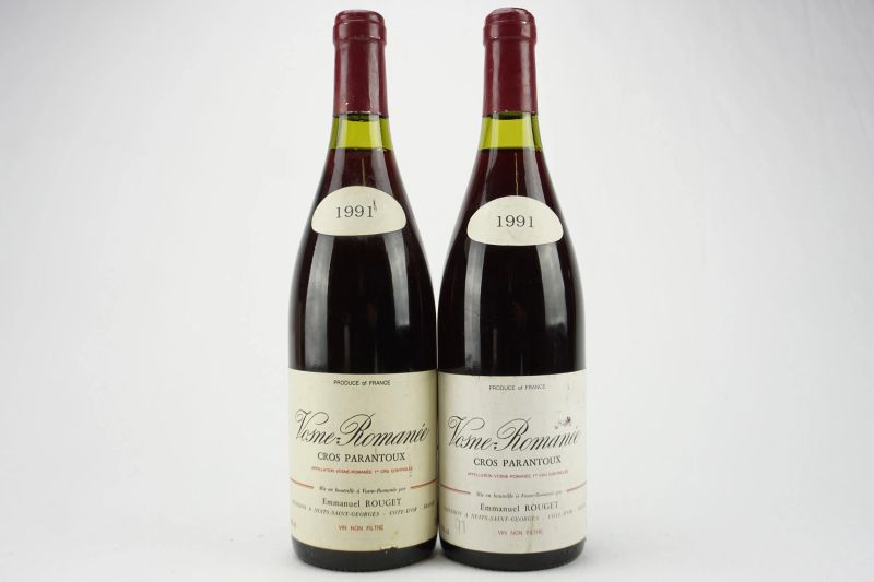      Vosnee Roman&eacute;e Cros Parantoux Domaine Emmanuel Rouget 1991    - Auction The Art of Collecting - Italian and French wines from selected cellars - Pandolfini Casa d'Aste