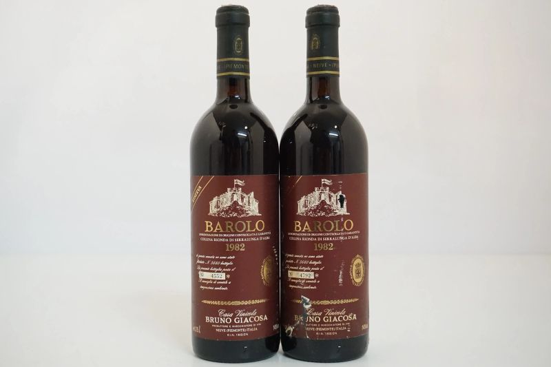      Barolo Collina Rionda Riserva Etichetta Rossa Bruno Giacosa 1982&nbsp;    - Auction Wine&Spirits - Pandolfini Casa d'Aste
