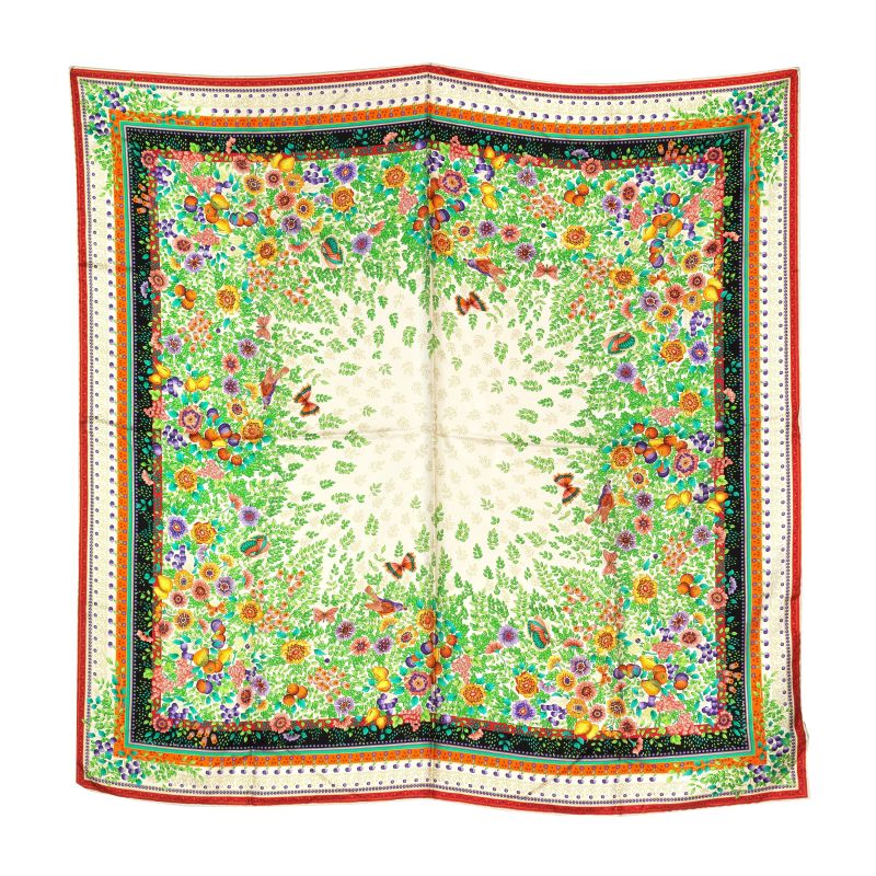 Gucci : GUCCI SILK SCARF  - Auction VINTAGE FASHION: HERMES, LOUIS VUITTON AND OTHER GREAT MAISON BAGS AND ACCESSORIES - Pandolfini Casa d'Aste