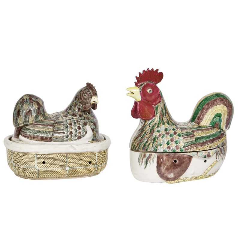 A PAIR OF CONTAINERS, CHINA, QING DYNASTY, 20TH CENTURY  - Auction TIMED AUCTION | Asian Art -&#19996;&#26041;&#33402;&#26415; - Pandolfini Casa d'Aste