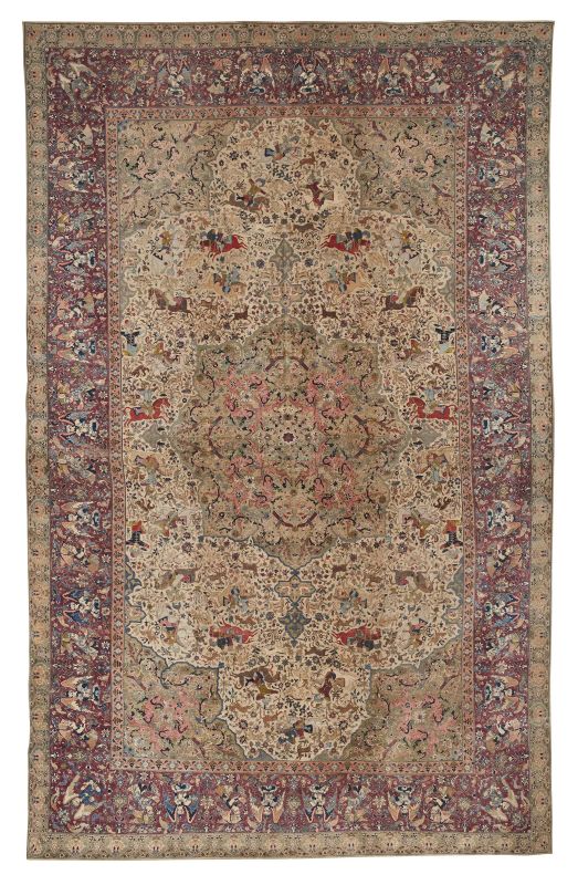 AN INDO-KIRMAN RUG, 1850  - Auction ONLINE AUCTION | RUGS - Pandolfini Casa d'Aste