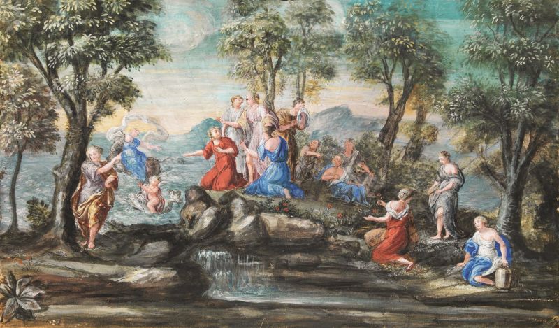 Scuola italiana, sec. XVIII  - Auction Works on paper: 15th to 19th century drawings, paintings and prints - Pandolfini Casa d'Aste