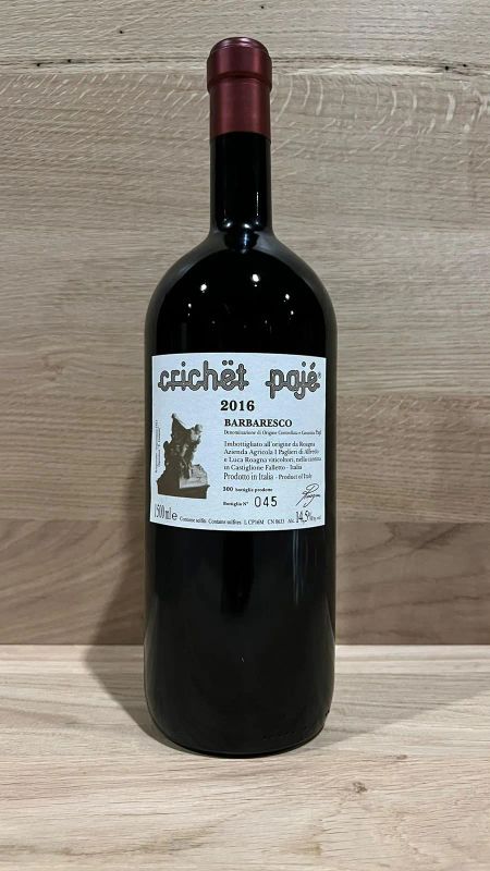 



Barbaresco Crich&euml;t Paj&eacute; Roagna 2016  - Asta PANDOLFINI PER AMICI DI URI - ASTA BENEFICA PER SOSTENERE LA RICERCA SCIENTIFICA UROLOGICA - Pandolfini Casa d'Aste