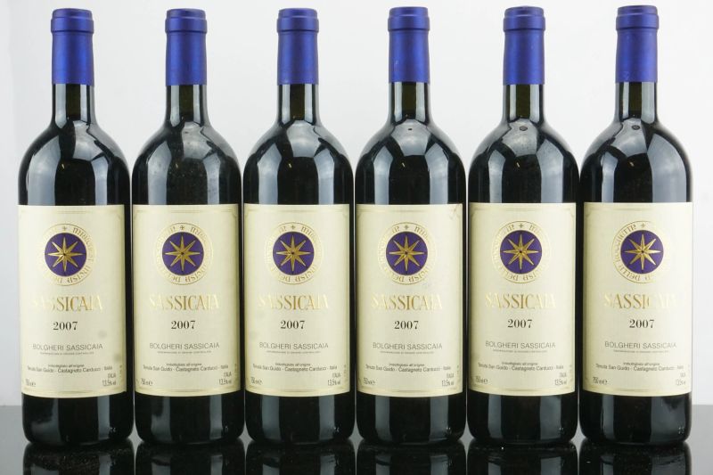 Sassicaia Tenuta San Guido 2007  - Auction AS TIME GOES BY | Fine and Rare Wine - Pandolfini Casa d'Aste